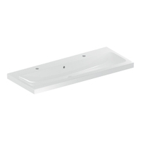 Immagine di Geberit ICON LIGHT lavabo L.120 cm, con due fori rubinetteria e troppopieno, colore bianco finitura lucido 501.837.00.1