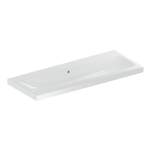 Immagine di Geberit ICON LIGHT lavabo L.120 cm, senza fori rubinetteria, con troppopieno, colore bianco finitura lucido 501.837.00.3