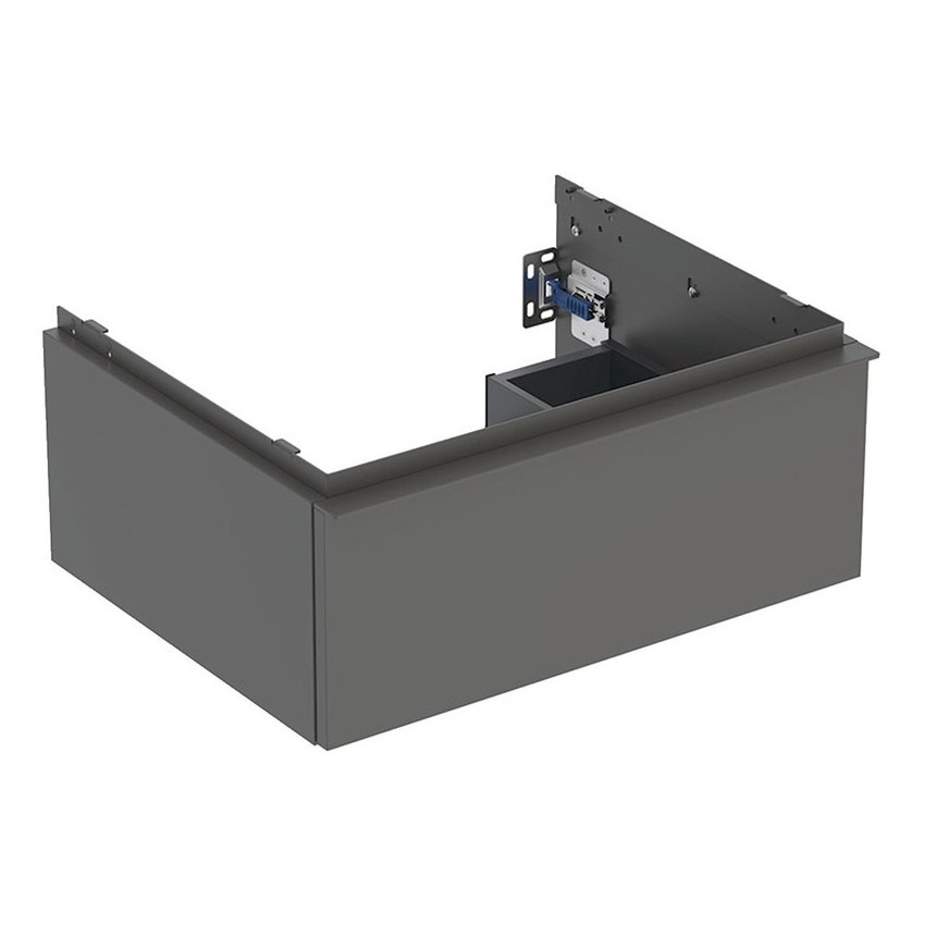 Immagine di Geberit ICON mobile sospeso L.60 cm per lavabo, con un cassetto, maniglia e mobile colore lava finitura opaco 502.310.JK.1