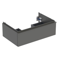 Immagine di Geberit ICON mobile sospeso L.75 cm per lavabo, con un cassetto, maniglia e mobile colore lava finitura opaco 502.311.JK.1