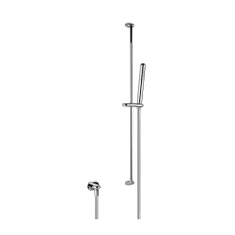 Immagine di Gessi GOCCIA asta salisce4ndi per doccia, con presa acqua, doccetta anticalcare e flessibile 150 cm, finitura cromo 33642#031