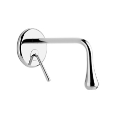 Immagine di Gessi GOCCIA miscelatore a parete P.20 cm, senza scarico, senza corpo incasso, finitura cromo 33684#031