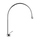 Gessi GOCCIA miscelatore lavabo H.58 P.43 cm, senza scarico, bocca fissa, finiura cromo 33804#031