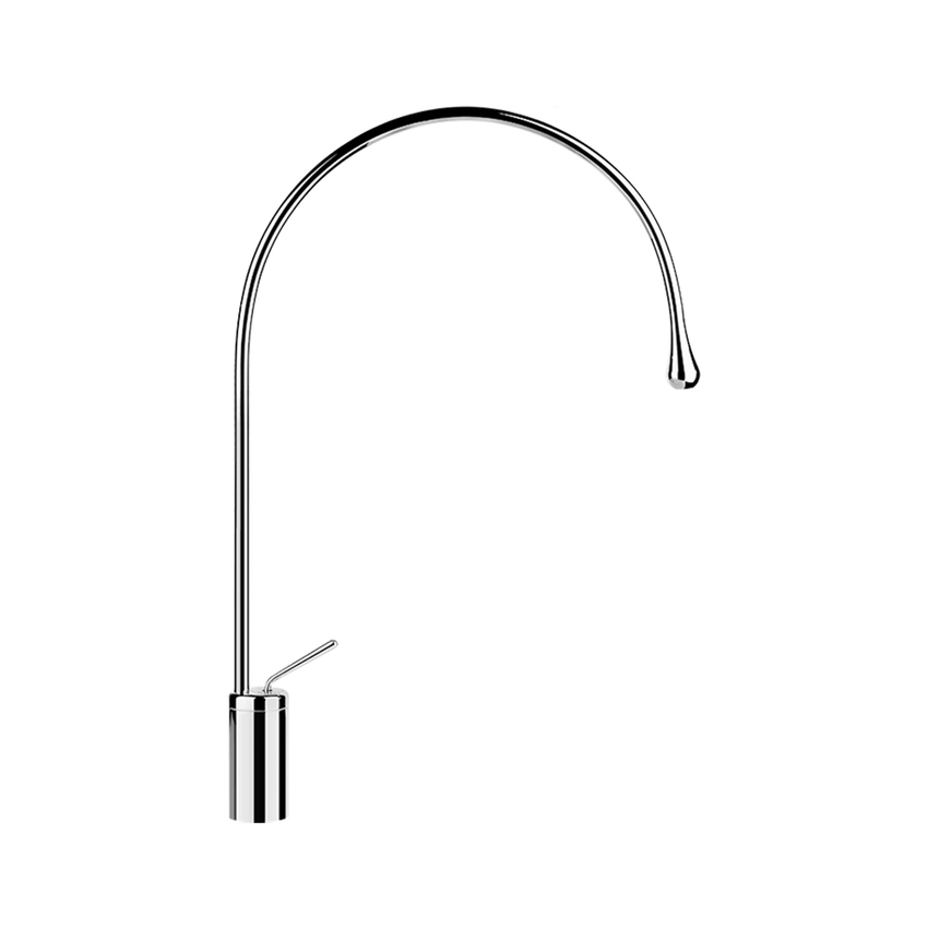 Immagine di Gessi GOCCIA miscelatore lavabo H.65 P.43 cm, senza scarico, bocca fissa, finiura cromo 33808#031