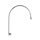 Gessi GOCCIA bocca per lavabo H.58 P.43 cm, senza scarico, bocca fissa, finitura cromo 33853#031