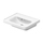 Duravit D-NEO lavamani sospeso L.50 P.40 cm, con troppopieno, senza bordo per rubinetteria, colore bianco finitura lucido 0742500060