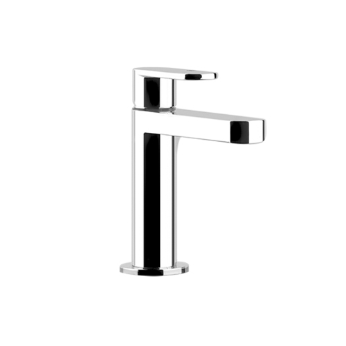 Immagine di Gessi VIA BAGUTTA miscelatore lavabo senza scarico, con flessibili di collegamento, con risparmio energetico, finitura cromo 29914#031