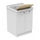 Ideal Standard LAGO lavatoio con mobile L.61 P.50 cm colore bianco con asse in legno e set sifone T472901+J0029PW+152.885.11.1