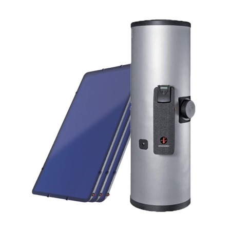 Immagine di Sonnenkraft COMPACT KIT SKR solare a circolazione forzata con 3 collettori SKR area 7,5 mq. e accumulo ACS da 400 l. 3451