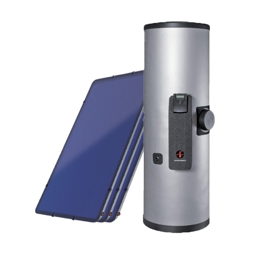 Immagine di Sonnenkraft COMPACT KIT SKR solare a circolazione forzata con 3 collettori SKR area 7,5 mq. e accumulo ACS da 500 l. 3617