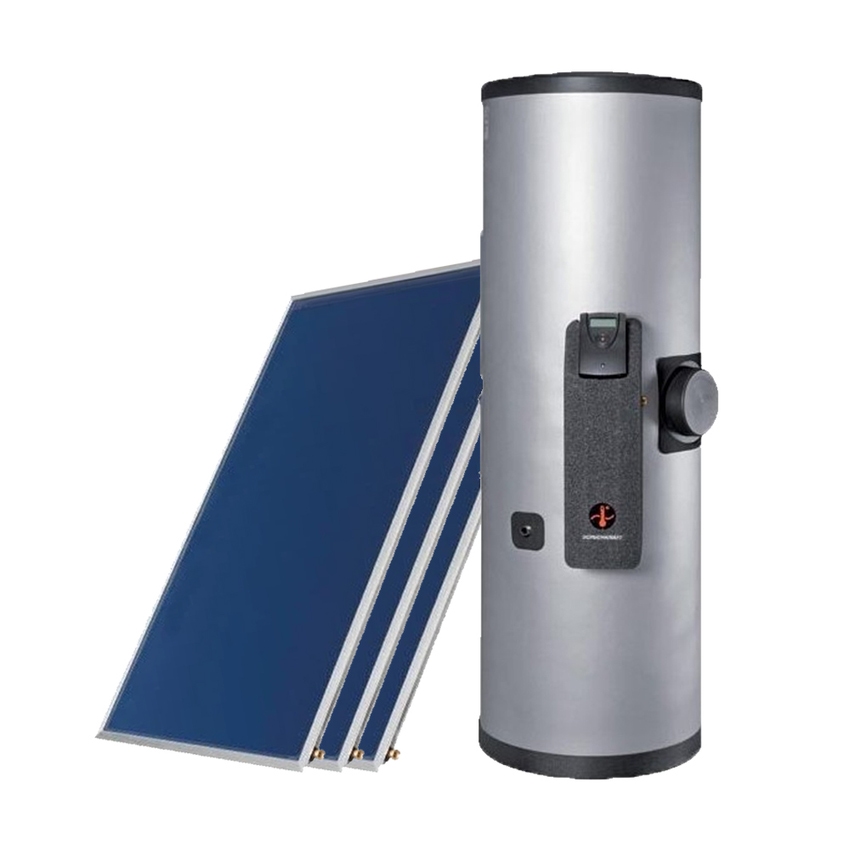 Immagine di Sonnenkraft COMPACT KIT SK500 solare a circolazione forzata con 3 collettori SK500 area 7,5 mq. e accumulo ACS da 500 l. 2642