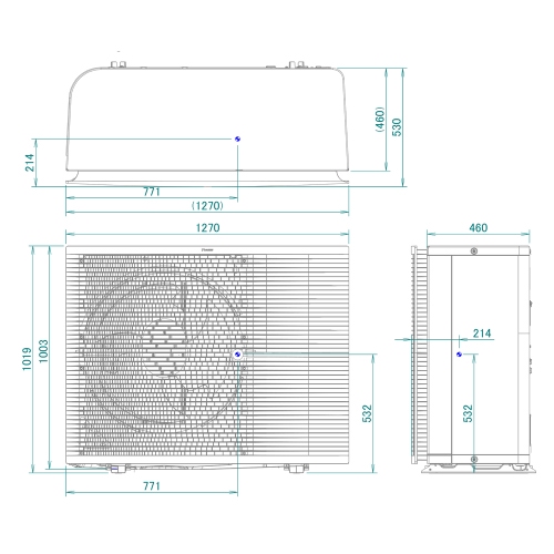 Immagine di Daikin ALTHERMA 3 R MT pompa di calore inverter 10 kW trifase, per unità interne Compact ERRA10EW1