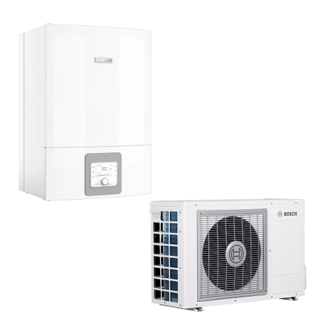 Immagine di Bosch CS3400iAWS 4 ORE-S Pompa di calore aria/acqua reversibile splittata monofase CS3400iAWS 4-S e unità interna CS3400iAWS 10 E con resistenza integrata 7735252270