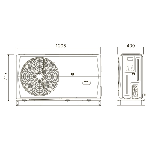 Immagine di Bosch Hybrid Compact Sistema ibrido con pompa di calore monoblocco CS2000AWF 6 R-S e caldaia a condensazione compatta GC2300W 24 P per SOLO riscaldamento 7735210143