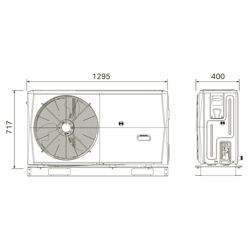 Bosch Hybrid Compact Sistema ibrido con pompa di calore monoblocco  CS2000AWF 4 R-S e caldaia a condensazione compatta GC2300W 24/30 C per  riscaldamento, acqua calda sanitaria e raffrescamento 7735210139