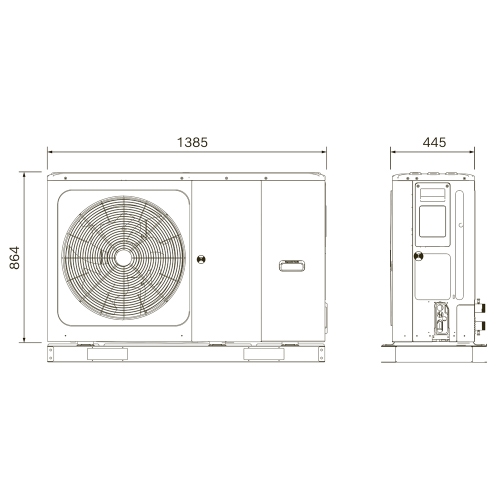 Bosch CS2000AWF 8 R-S 8 kW CS2000AWF 8 R-S pompa di calore aria/acqua  monoblocco reversibile, monofase, per riscaldamento, raffrescamento e acqua  calda sanitaria - 7738602279