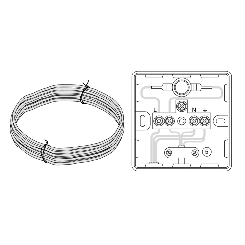 Immagine di Bosch Resistenza elettrica trifase controllata dall'unità esterna per evitare che ghiacci l'acqua espulsa in fase di sbrinamento 7738602370