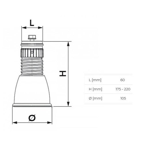 Immagine di Tecnosystemi GENIUS 1000R HIGH ARTICULATED piedino a pavimento regolabile e snodabile (confezione 4 pezzi) 11105365