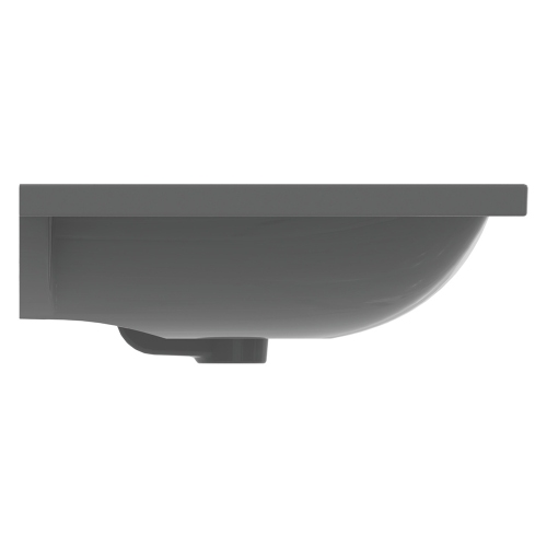 Immagine di Ideal Standard I.LIFE B lavabo top L.81 cm, monoforo, con troppopieno, colore grigio finitura lucido T460458