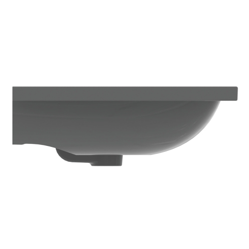 Immagine di Ideal Standard I.LIFE B lavabo top L.61 cm, monoforo, con troppopieno, colore grigio finitura lucido T460558