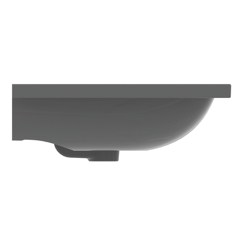 Immagine di Ideal Standard I.LIFE B lavabo top L.61 cm, monoforo, con troppopieno, colore grigio finitura lucido T460558