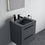 Immagine di Ideal Standard I.LIFE B lavabo top L.61 cm, monoforo, con troppopieno, colore grigio finitura lucido T460558