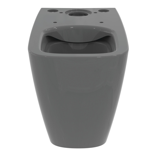Immagine di Ideal Standard I.LIFE B vaso a terra per cassetta, senza sedile, senza cassetta e senza brida, colore grigio finitura lucido T461258
