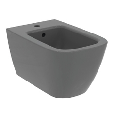 Immagine di Ideal Standard I.LIFE B bidet sospeso, monoforo, con foro del troppopieno, colore grigio finitura lucido T461558