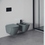 Immagine di Ideal Standard I.LIFE B set sanitari sospesi, vaso RimLS+ senza brida, con sedile avvolgente a discesa rallentata, bidet monoforo con troppopieno, colore grigio finitura lucido T461458+T500358+T461458