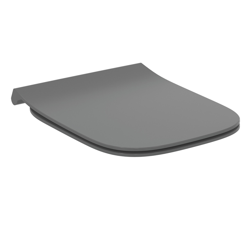 Immagine di Ideal Standard I.LIFE B sedile slim, con chiusura rallentata, colore grigio finitura lucido T500358