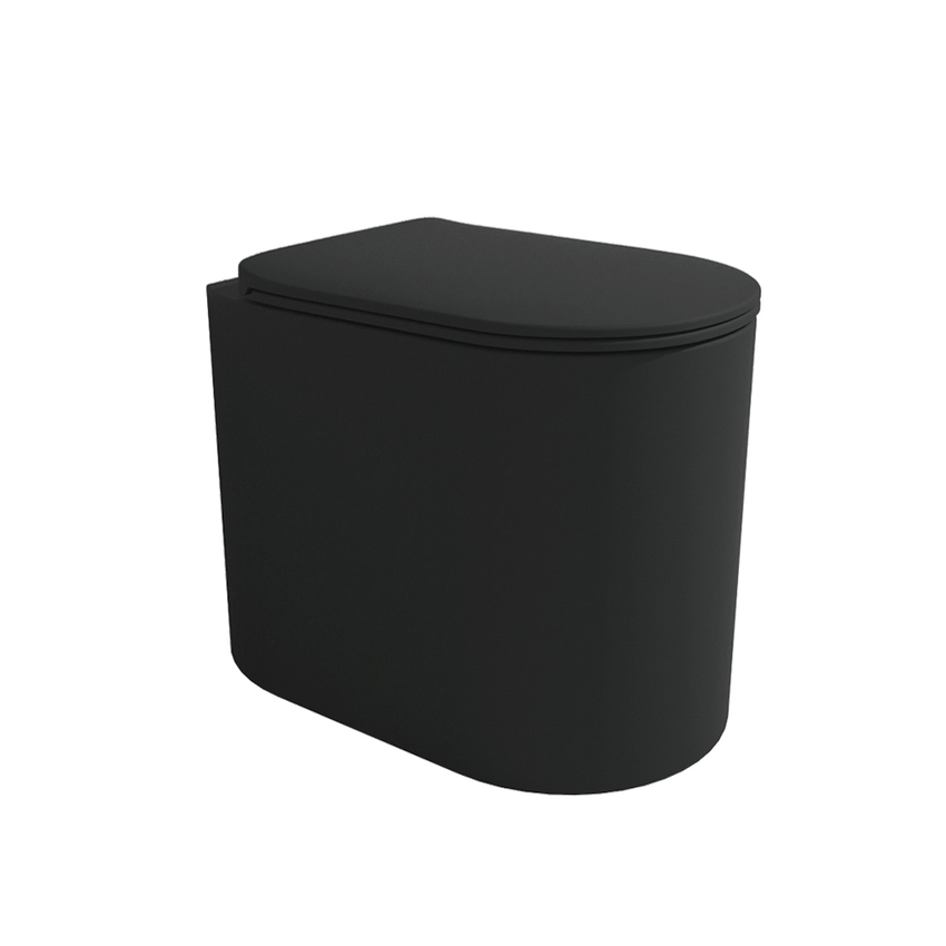 Immagine di Flaminia ASTRA vaso back to wall Plus, con sistema goclean®, senza sedile, colore carbone finitura opaco AS117RGCAR