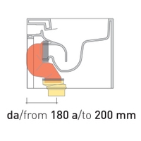 Immagine di Flaminia set per scarico a pavimento da 180 a 200 mm LK1820
