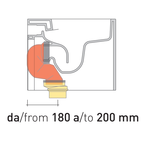 Immagine di Flaminia set per scarico a pavimento da 180 a 200 mm LK1820