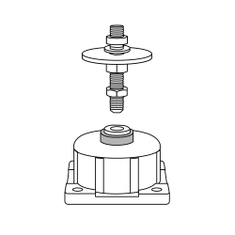 Immagine di Bosch Supporti antivibranti per unità esterne modello da 16 a 24 nelle versioni base, IP e V 8738214119