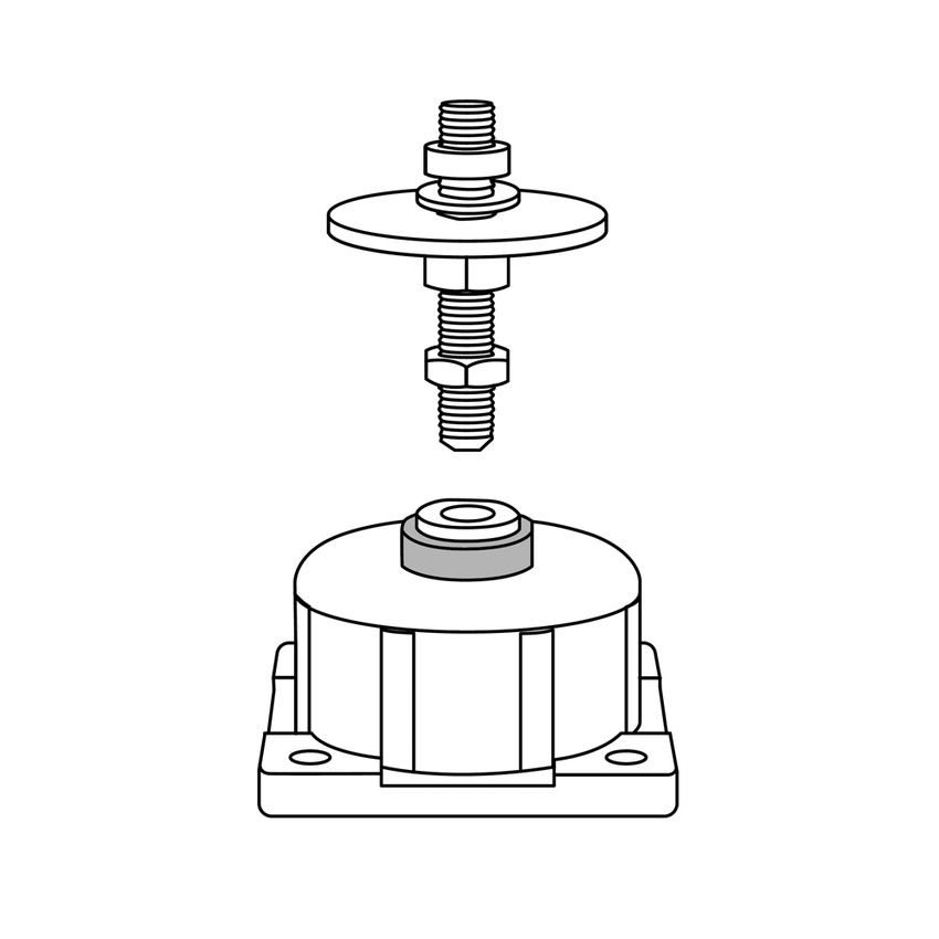 Immagine di Bosch Supporti antivibranti per unità esterne modello da 16 a 24 nelle versioni base, IP e V 8738214119