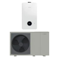 Immagine di Bosch Hybrid Compact Sistema ibrido con pompa di calore monoblocco CS2000AWF 4 R-S e caldaia a condensazione compatta GC2300W 24 P per SOLO riscaldamento 7735210142