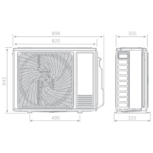 Immagine di Haier EXPERT NORDIC Climatizzatore a parete monosplit inverter Wi-Fi colore bianco finitura opaco | unità esterna 3.5 kW unità interna 12000 BTU AS35XCHHRA-NR+1U35KEHFRA-NR