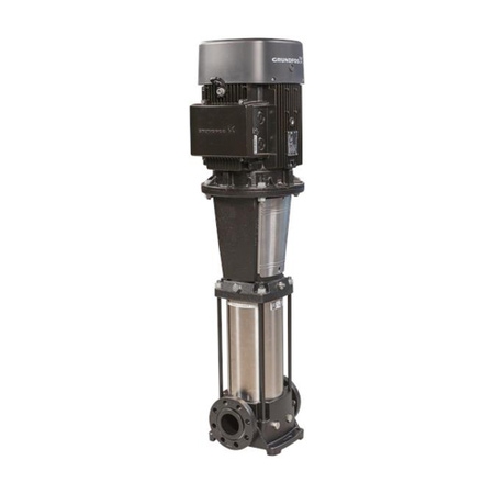 Immagine di Grundfos CR 32-3 A-F-A-E-HQQE pompa centrifuga verticale multistadio con porte di aspirazione e scarico sullo stesso livello 96122011
