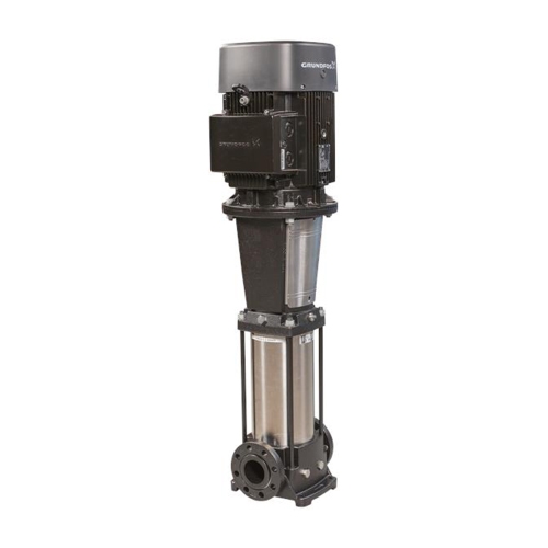 Immagine di Grundfos CR 32-13 A-F-A-E-HQQE pompa centrifuga verticale multistadio con porte di aspirazione e scarico sullo stesso livello 96122031