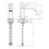 Immagine di Bellosta B-DUE miscelatore lavabo H.15 P.17 cm, monoforo, con bocca prolungata, senza scarico, finitura cromo 01-7905/P/SL