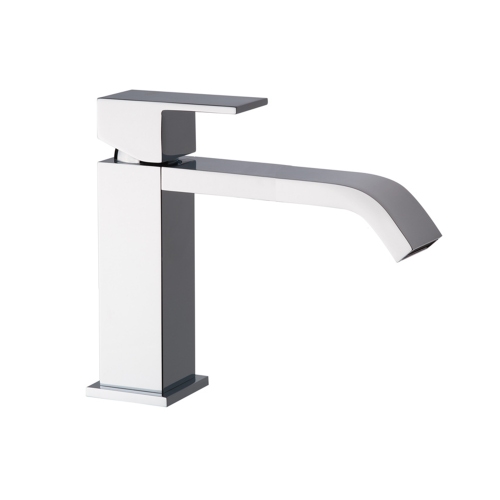 Immagine di Bellosta B-DUE miscelatore lavabo H.15 P.20 cm, monoforo, bocca extraprolungata, senza scarico, finitura cromo 01-7905/P/A/SL