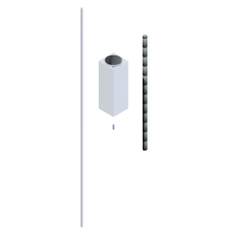 Immagine di Bellosta B-DUE prolunga per miscelatore lavabo H.10 cm, finitura cromo 01-794001