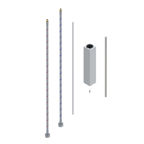 Immagine di Bellosta B-DUE prolunga per miscelatore lavabo H.18 cm, finitura cromo 01-794003