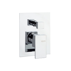 Immagine di Bellosta B-DUE miscelatore per doccia ad incasso, con deviatore automatico a 2 uscite, senza corpo incasso, finitura cromo 01-7900/L/E
