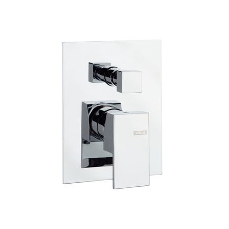 Immagine di Bellosta B-DUE miscelatore per doccia ad incasso, con deviatore automatico a 2 uscite, senza corpo incasso, finitura cromo 01-7900/L/E