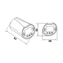 Ariston 3319477 CUBE Termostato ambiente per gestione multizona, bianco