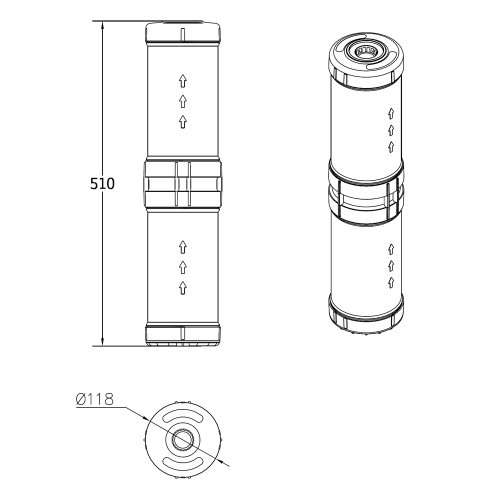 Immagine di Watts OneFlow OFTWH-R sistema per la prevenzione dei depositi di calcare sulle superfici interne degli impianti idraulici S0002188EU