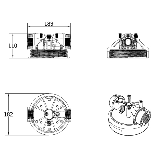 Immagine di Watts OneFlow OFTWH-R sistema per la prevenzione dei depositi di calcare sulle superfici interne degli impianti idraulici S0002188EU