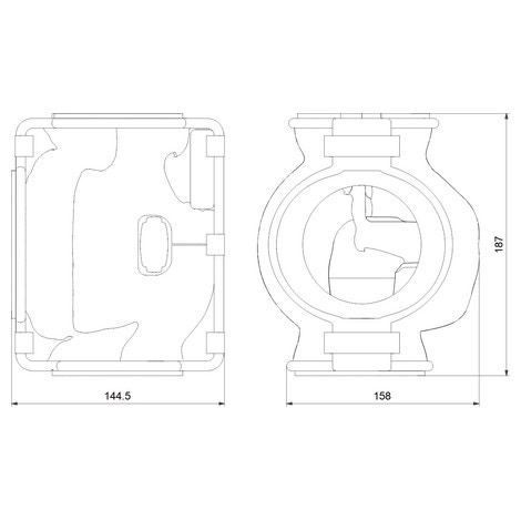 Immagine di Grundfos Guscio isolante per MAGNA3 DN25 per impianti di refrigerazione e aria condizionata 98354534