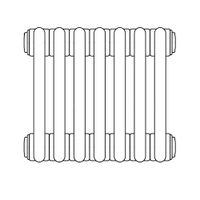 Immagine di Irsap TESI 6 radiatore 7 elementi H.200 L.31.5 P.21,5 cm, colore sunstone finitura ruvido RT62000072DIR02N